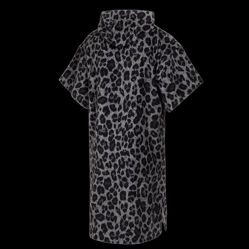 Mystic - Velor Poncho AOP - Black